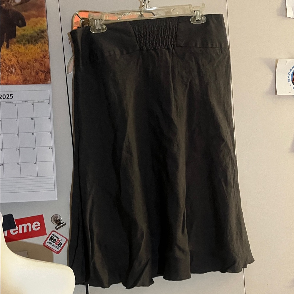 Elegant Black A-Line Skirt